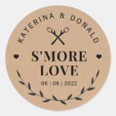 S'素朴more love's結婚 Kraft ラウンドシール (正面)
