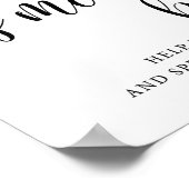 s素朴mores結婚バーSmore Love Sign ポスター (角)