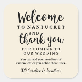 s結婚ウェルカムサンキューホテルカスタムお気に入りバッグ スクエアシール