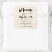 s結婚ウェルカムサンキューホテルカスタムお気に入りバッグ スクエアシール (バッグ)