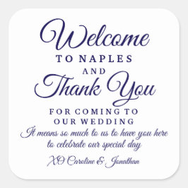 s結婚ウェルカムサンキューホテルカスタムお気に入りバッグ スクエアシール