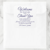 s結婚ウェルカムサンキューホテルカスタムお気に入りバッグ スクエアシール (バッグ)