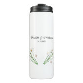 s結婚クリエイティブエレガントフローラホワイトシック タンブラー (正面)