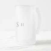 s結婚グロムスマンカスタムモノグラム フロストグラスビールジョッキ (正面右)