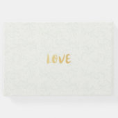 s結婚ゲストブックライトブルー水彩フローラ ゲストブック (裏面)