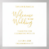 s結婚サインエレガントス実在プ金箔 箔ポスター (正面)