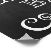 s結婚サイン – キャンディバー結婚の黒板サイン ポスター (角)