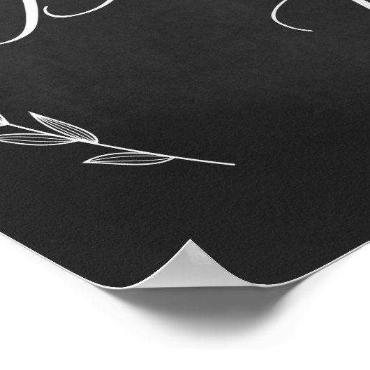 s結婚サイン – デザートバーの結婚シャルボードサイン ポスター (角)