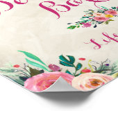 s結婚サイン – 砂漠バーサイン ポスター (角)