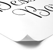 s結婚サイン – 砂漠バーサイン ポスター (角)