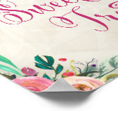 s結婚サイン – 砂漠バーサイン ポスター (角)