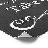 s結婚サイン – 結婚式の引き出物サインChalkboard ポスター (角)