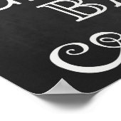 s結婚サイン – 葉巻バーの結婚黒板サイン ポスター (角)