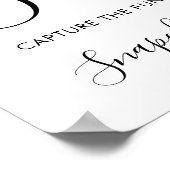 s結婚サイン – Snapchat Water color Greenery Sign ポスター (角)