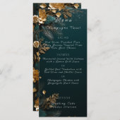 s結婚ハンターグリーンパインコーン松の枝金ゴールド メニュー (正面/裏面)