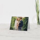 s結婚ハートありがとう写真折りカードW サンキューカード (正面)