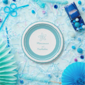 s結婚ヒトアクア白カスタム紙プレート ペーパープレート (パーティー)