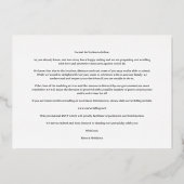 s結婚フォトサンフラワーズガーランドシック春 箔招待状 (裏面)