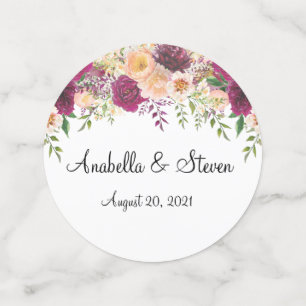 s結婚フローラブルゴーニュバラカスタム水彩 コンフェッティ