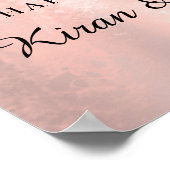 s結婚ブライダルウェルカムバラ金ゴールド王室のスウィート16th ポスター (角)