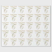 s結婚モノグラムTギフト包装紙 ラッピングペーパー (フラット)