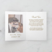 s結婚写真サンキューラグジュアリー金ゴールドアイボリーペイズリー サンキューカード (内部)