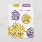 s結婚感謝ノートカードウォーター色ダリアス 招待状 (正面/裏面)