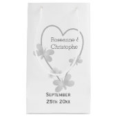 s結婚抱き枕シルバーハート蝶 スモールペーパーバッグ (正面)