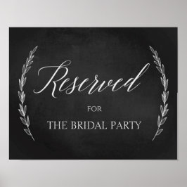 s結婚標識 – 予約表Chalkboard標識 ポスター