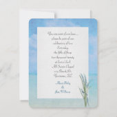 s結婚海灯台と帆船 招待状 (裏面)