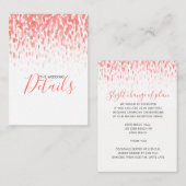 s結婚詳細コーラルカスケードアートエンクロージャカード エンクロージャーカード (正面/裏面)