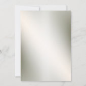 s結婚青銅花カラフル黄金の枠パーティー 招待状 (裏面)