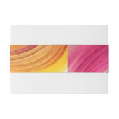 s結婚 – ピモダンンク – オレンジ色 – 黄色 招待状ベリーバンド (裏面例)