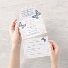 s結婚 coral chophs詳細&食事RSVP オールインワン招待状
