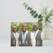 s結婚 Groomsmen花婿介添人写真ありがとう ポストカード (スタンド正面)