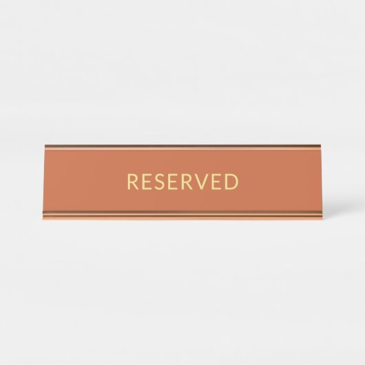 s結婚 terracotta金ゴールド予約卓上標識 デスクネームプレート (正面)
