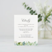 s結婚-Water色の緑と葉の詳細 エンクロージャーカード (スタンド正面)