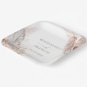 s結婚boho花紙プレート ペーパープレート (傾斜あり)