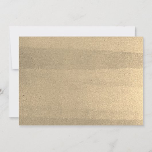 s絵を描アートパーティーモダンGIrlフォト誕生日 招待状 (裏面)