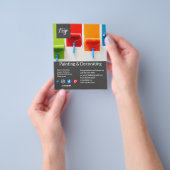 s絵画と飾business flyer チラシ (手)