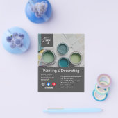 s絵画と飾business flyer チラシ (シングル)