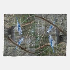 s聞 Blue Jays with verse from Isaiah キッチンタオル