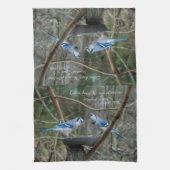 s聞 Blue Jays with verse from Isaiah キッチンタオル (縦)