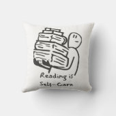 s読は自己の本の気に愛者の装飾用クッション クッション (裏面)