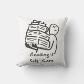 s読は自己の本の気に愛者の装飾用クッション クッション (正面)