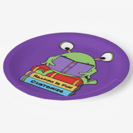 s読 isおもしろいかわいい本の愛エイリアン ペーパープレート