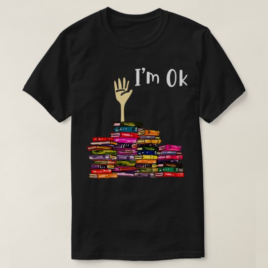 s読books司書リーダーおたくIm Ok先生 Tシャツ (デザイン正面)