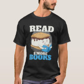 S'読more books Camping Bookworm Boy Cute Librar Tシャツ (正面)