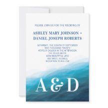 s転が海波結婚式招待状,ターコイズ