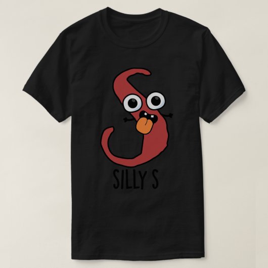 S間抜けアルファベおもしろいットS Pun 1 Tシャツ (デザイン正面)